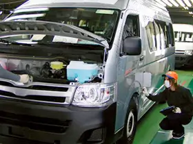 完成車両の品質検査業務