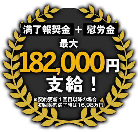 最大182,000円支給!